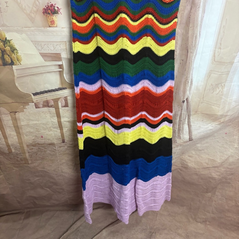 NEW La DoubleJ Multicolor Lilac & Blue in Knit Chev - Picture 5 of 12